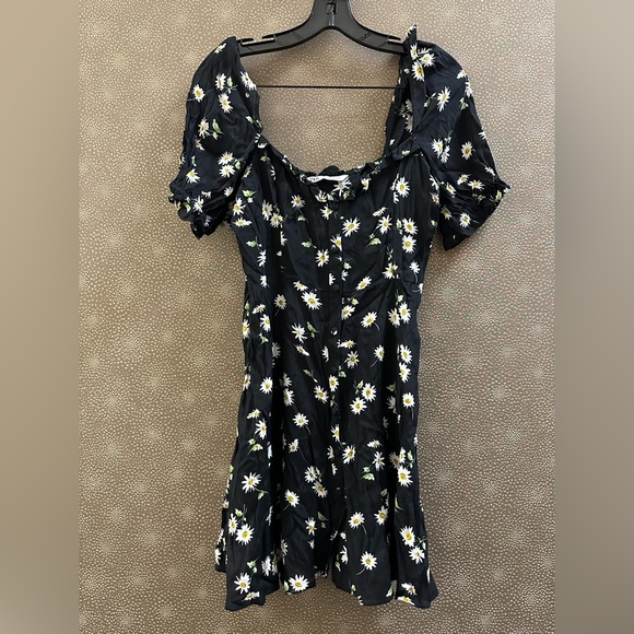 🔥🔥🔥Zara Black Floral Mini Dress - Picture 5 of 10